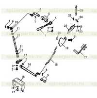 Рычаг стояночного тормоза Рычаг стояночного тормоза